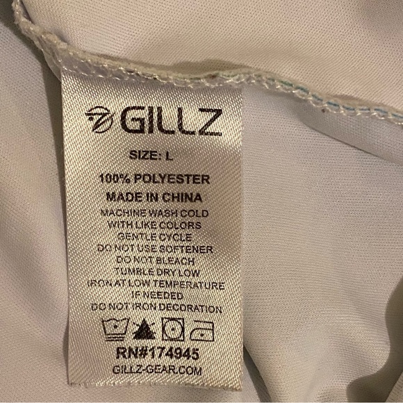 Gillz Men's Contender Performance UV Long Sleeve "Mahi" Blazing Yellow L - Picture 8 of 10